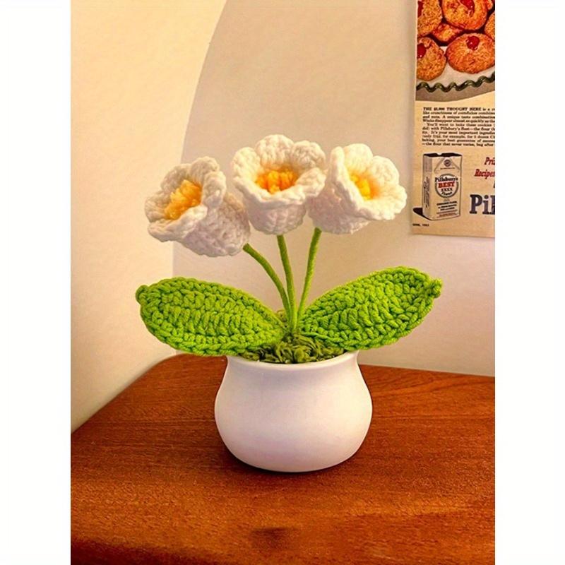 1pc Handmade Simulation Sunflower Potted Plant, Home Decoration, Car Ornament, Office Decoration, Table Decoration, Teacher's Day Gifts