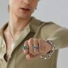 Stainless Steel Double Sides Teeth Rings for Man Woman Manmade Vintage Effect Size 7-14 Gothic Punk Cool Jewelry Gift
