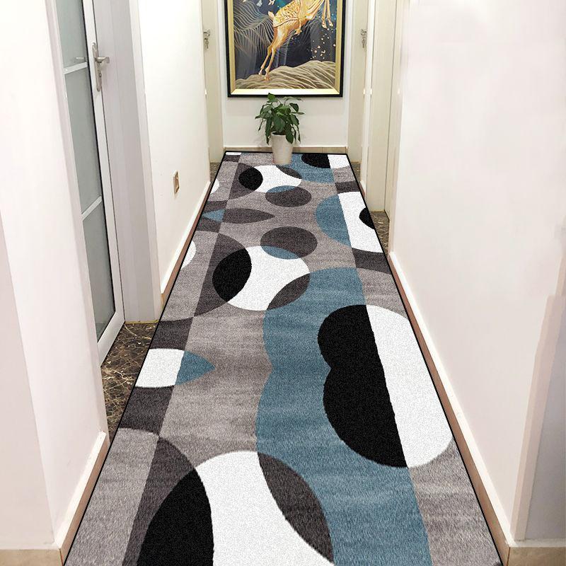 

Nordic Light Luxury Long Corridor Carpet Geometry Decor Hall Runner Floor Mats Hallway Carpets Anti-slip Room Bedside Area Rugs 160*200cm