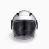 MARUSHIN Motorcycle Helmet Semi-Jet M-520XL Silver XL Size (61~62CM)