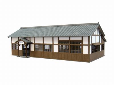Sankei Scene Series Station Papiermodell 1/87 Gebäude-4 MK05-27