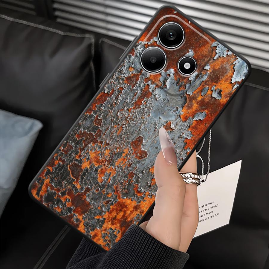 

Retro Rust Phone Cover Case for Xiaomi Redmi Note 14 12 11 Pro A4 A5 A1 A2 A3 11S 14C 9 8 7 13 Pro Plus K40 K80 12C 13C 12S 10 Redmi 10 2022