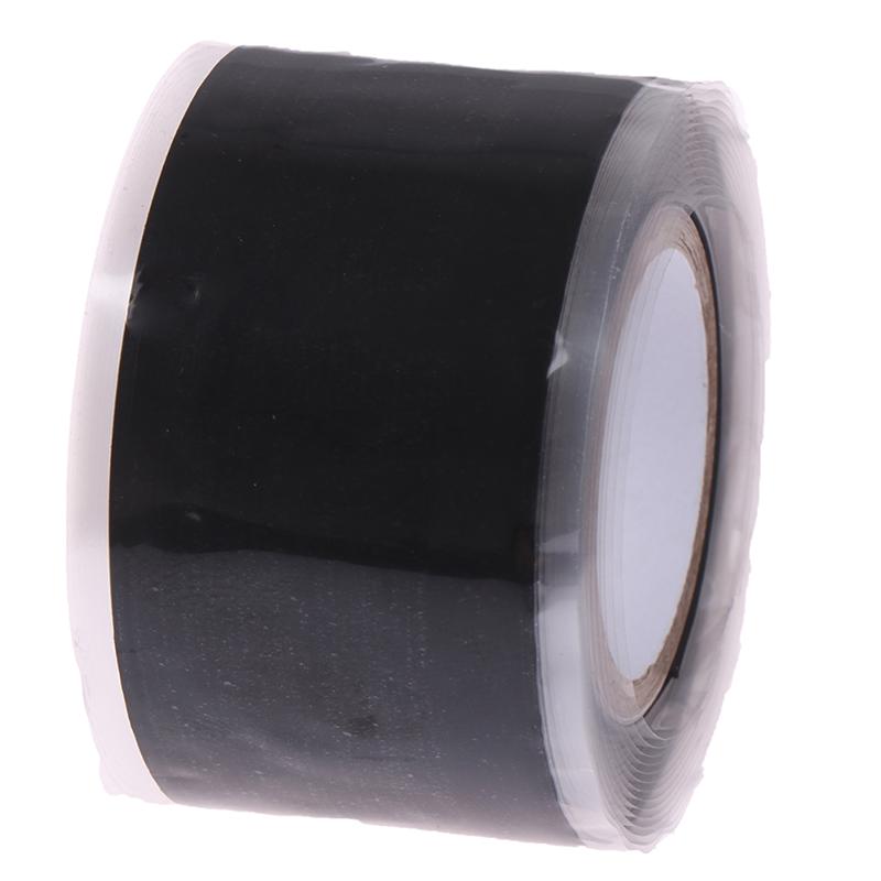 2.5Cm*1.5M Black Waterproof Tape Powerful Strong Rubber Seal Repair Tape