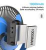 USB Charging Home Room Table Wireless Electric Fan 10000mAh Battery Outdoor Travel Portable Clip Ceiling Fan 4 Speed Adjusted