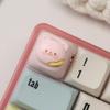 3D Cartoon Bear Resin Keycaps For Mechanical Keyboards Soft Color Optional Enhances Typing  Design