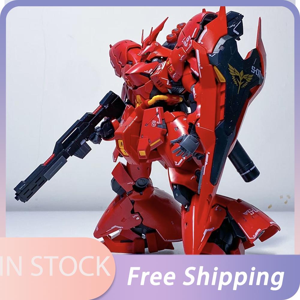 Новый режим Stap Rg 1/144 Sazabi Msn-04 Модель-конструктор экшн-фигурки Экшн-фигурки Робот Фигурка Пластиковая модель Детские хобби Игрушки Подарки
