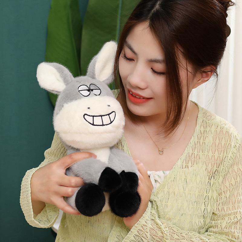 

Креативная забавная маленькая кукла-ослик, плюшевая игрушка-ослик, детская успокаивающая тряпичная кукла, подарок на день рождения для мальчика 25cm