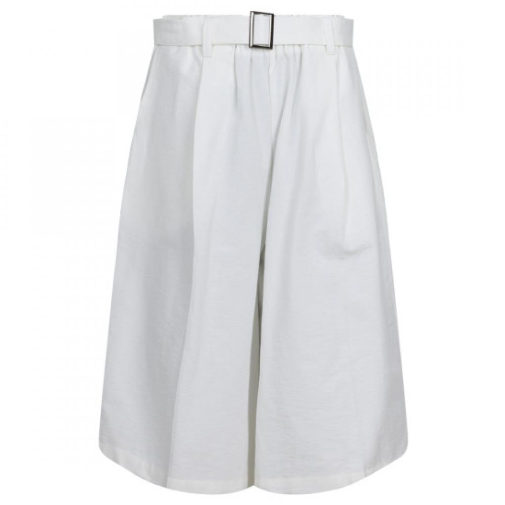 Shop Women Waistband Culotte 8 Part Bermuda Summer Pants Ivory Fwb Wpt 21303