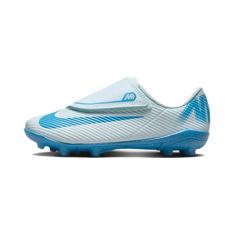 Nike Mercurial Vapor 16 Soft Comfortable Non-Slip Durable Low-Top Soccer Shoes Kids Sneaker Blue FQ8290-400