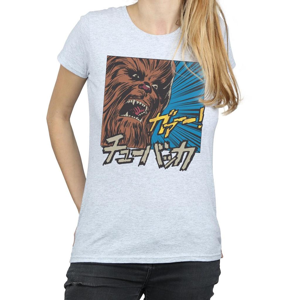 Star Wars Womens/Ladies Chewbacca Roar Pop Art Cotton T-Shirt