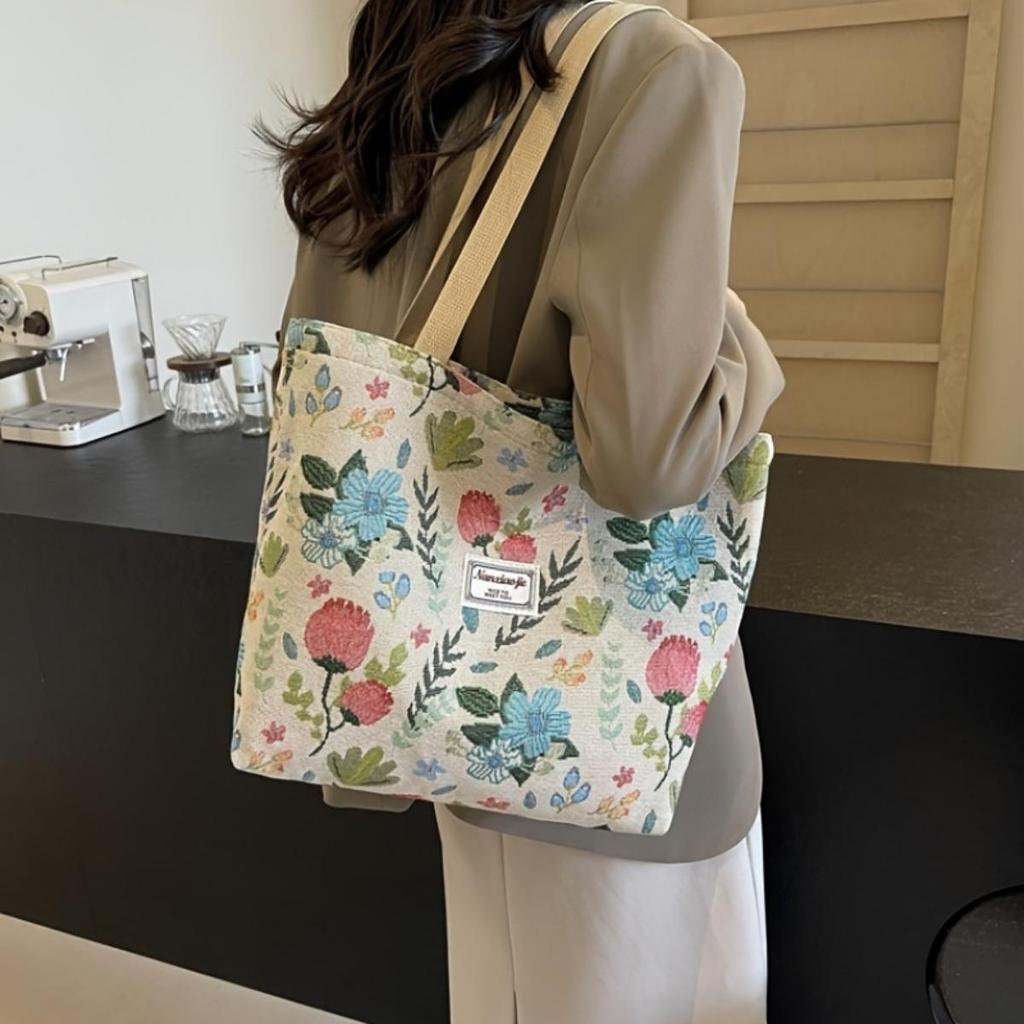 New Simple Fashion Large Capacity Bag Commuter Handbag College Students Classroom Shoulder Bag