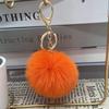 Auf Lager 8cm Kunstkaninchenfell Pompom Schlüsselanhänger - Plüschkugel Anhänger für Taschen und Kleidung