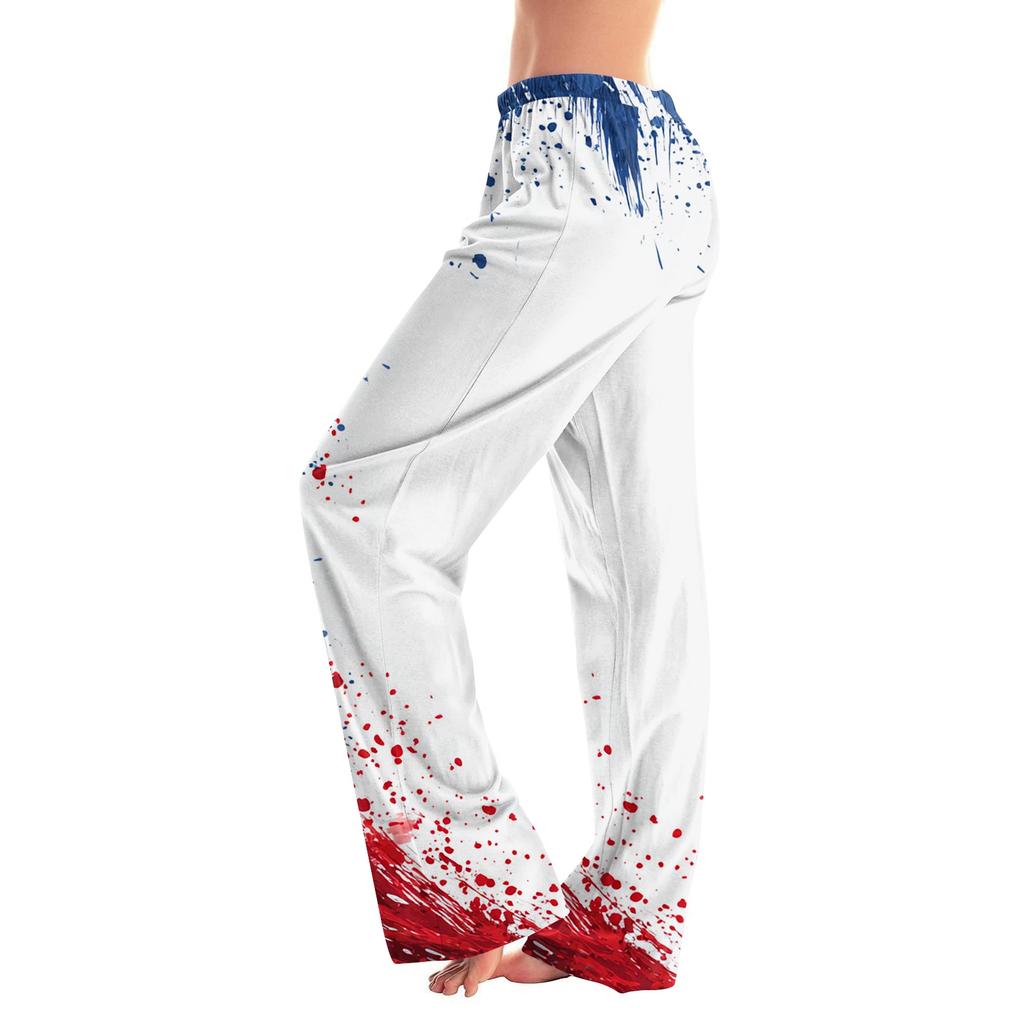 Women's Casual Fashion Independence Day Printed Loose-fitting Home Pajama Pants
