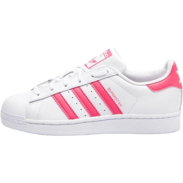 (GS) adidas Superstar J White Real Pink Kids CG6608 EU 39⅓
