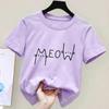 Cute Funny Cat Graphic Print Children Tshirts Summer Cartoon Fashion Casual Tops for Girls Boys ONeck Short Sleeve Tshirts