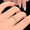 New in chic Two tone Enamel Green pink Ring Light Luxury Star rings for women Romantic Stacking style Party Jewelry Gifts