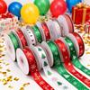 4 Rolls Mixed Christmas Printed Ribbon Supplies Gift Wrapping and Xmas Decorations Christmas Craft Ribbon Roll Decoration 2026