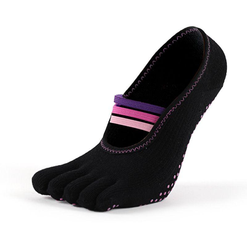 

Meikan Summer Thin Yoga Socks Non Slip Professional Women s Toe Socks Pilates Indoor Sports Floor Socks Purple