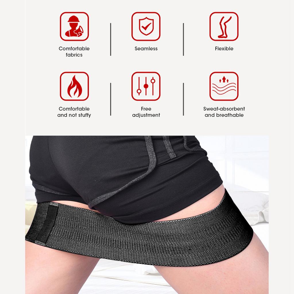Exercise Resistance Band NonSlip Fitness Elastic Stretching Workout Band Pull Strap Belt(Black )