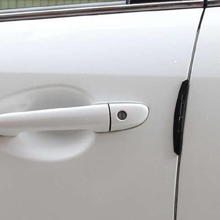 Car Door Edge Shielding Strips 4 Units Collision Avoidance Clear Protectors