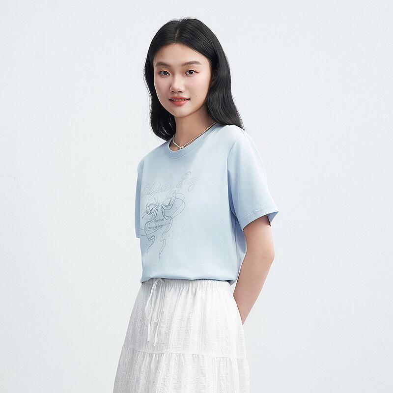 Ledin Cooling Bowknot Graphic T-Shirt