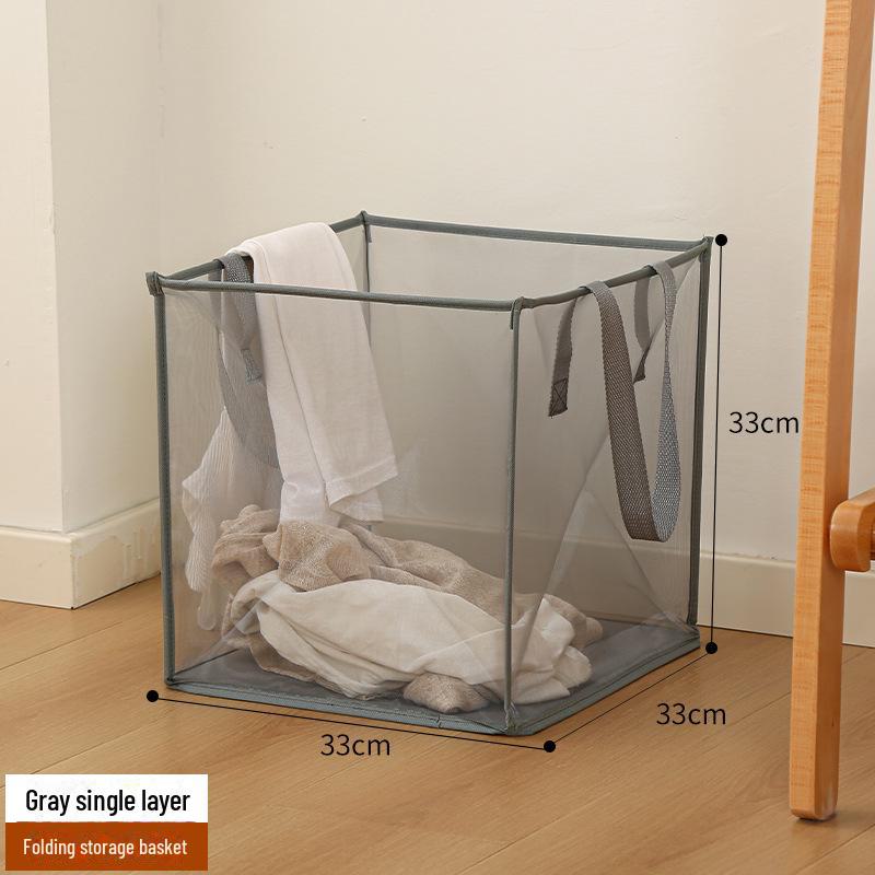 Foldable Multifunctional Laundry Basket for Bathroom