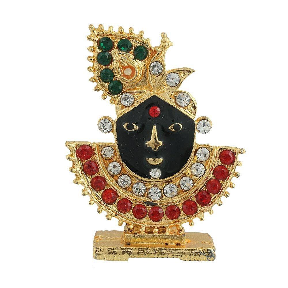 @ Lord Krishna Idol Krishna Face Statue For Car Dashboard Puja n707 MJ-179-60%OFF