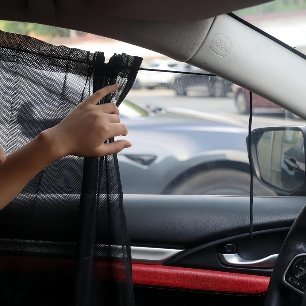 Car Sunshade Front Rear Window Curtain Auto Sun Shade Privacy Sun with Sucker UV Protection Window Shield Car Interior Visor