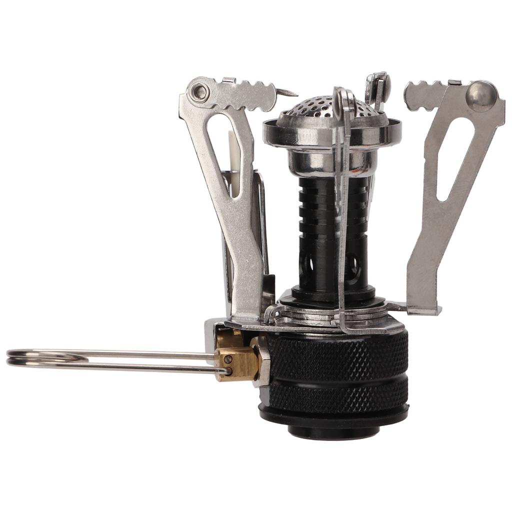 Mini Gas Stove Folding Piezoelectric Ignition Stable Support Portable Camping Stove for Outdoor Hiking