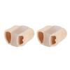 2Pcs Breathable Toe Spacers Flexible Bunion Relief Pads Double-ring Toe Separators Comfortable Toe Splints for Day Night Wear