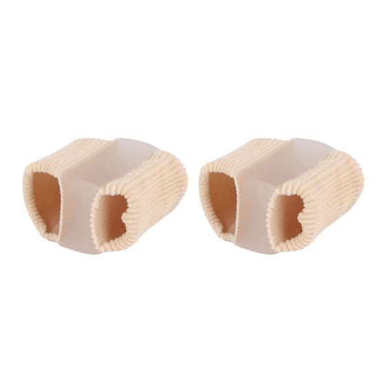 2Pcs Breathable Toe Spacers Flexible Bunion Relief Pads Double-ring Toe Separators Comfortable Toe Splints for Day Night Wear