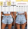 Plus Size Ripped Street Style Denim Shorts for Women