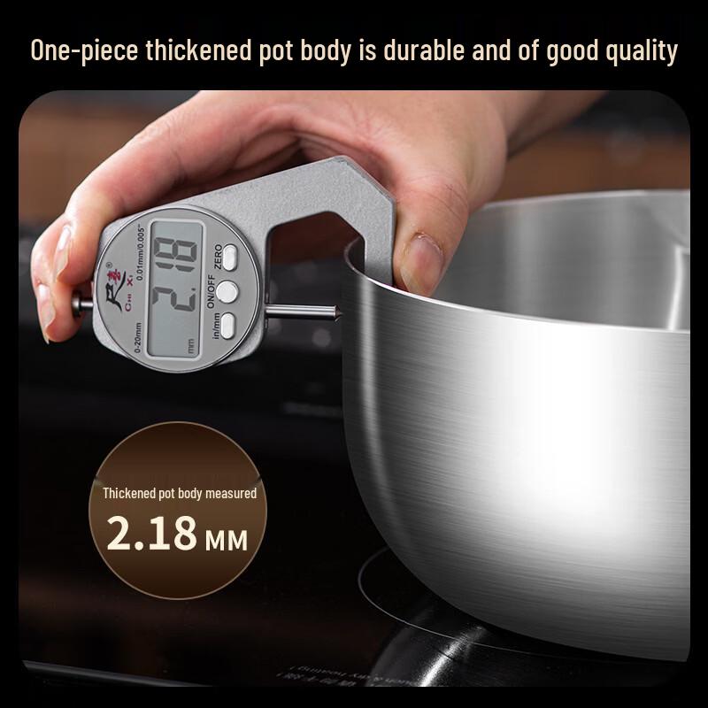 24CM 304 Stainless Steel Pot with Steamer