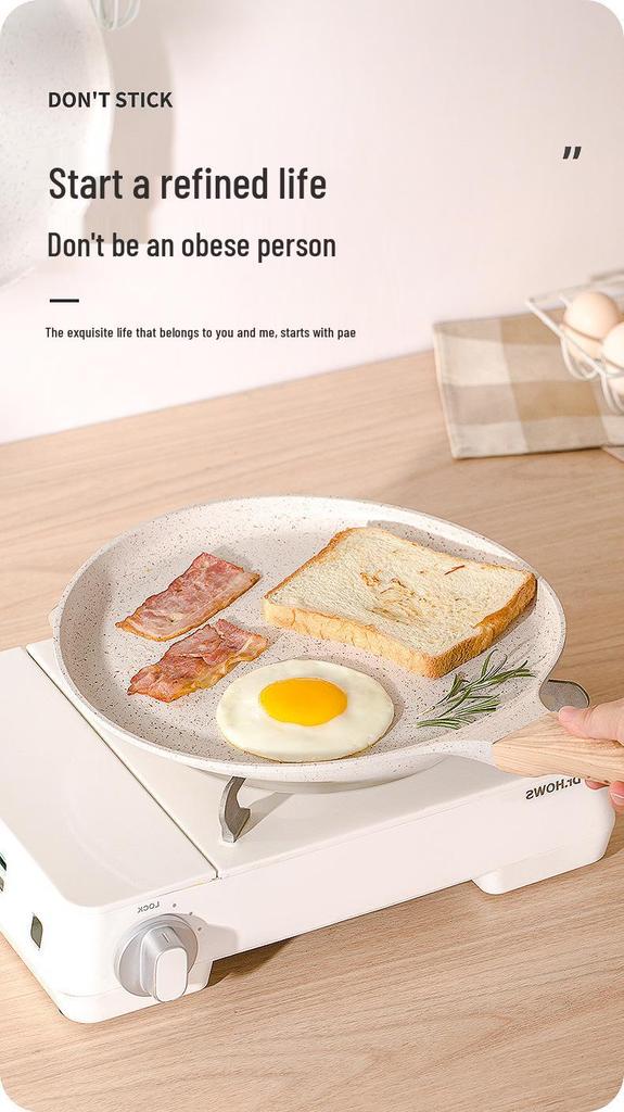 Non-stick Universal Frying Pan for Pizza, Pancakes, Dumplings - Compatible with Gas and Induction Cooktops