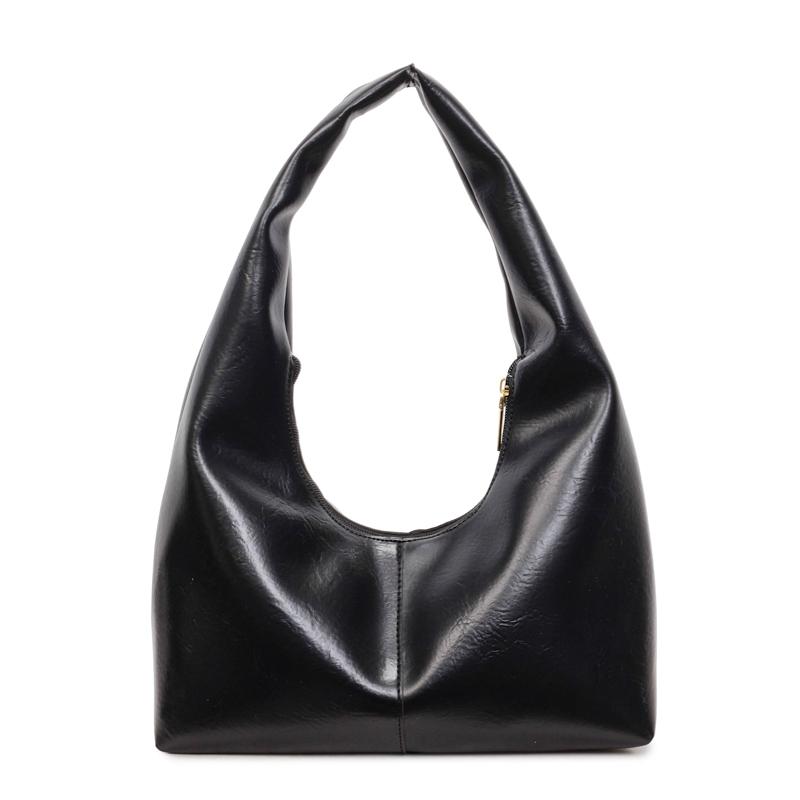 

Мягкие кожаные сумки через плечо для женщин Винтажная женская сумка под мышку Идеально подходит для ежедневных поездок на работу, офисной работы, покупок и путешествий 30 × 10 × 14 cm чёрный