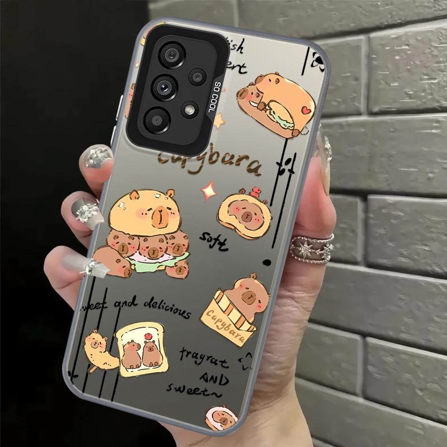 

Case for Samsung Galaxy A15 A16 A13 A14 A21s A23 A34 A17 A20s A26 A31 A35 A12 A24 A25 Phone Cover Cute Capybara Cool Galaxy A22 5G