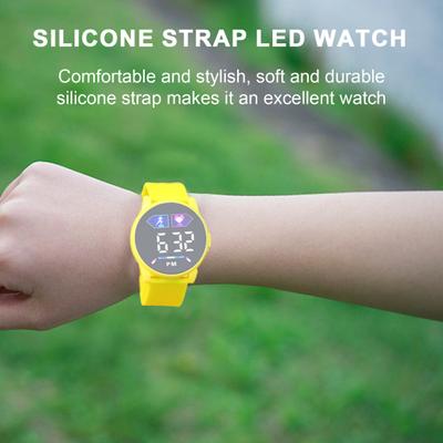 Smart Watch LED Electronic Wristwatch Silicone Screen Display Strap Kids Sport Fitness Tracker