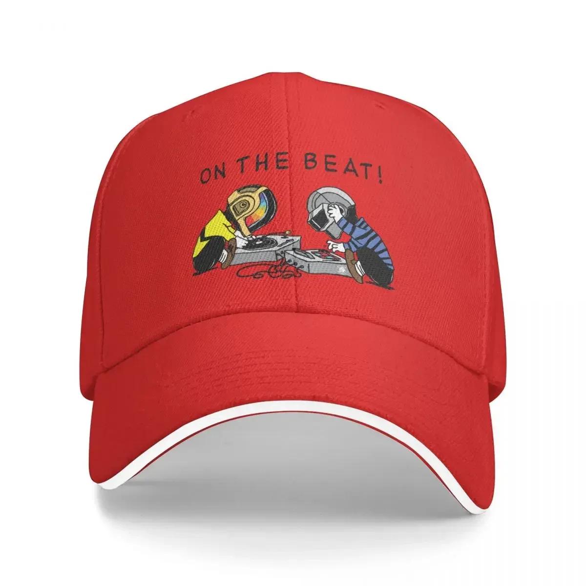 

ON THE BEAT Daft Punk Electronic Music Band Unisex Baseball Caps Peaked Cap Sun Shade Cycling Hat one size