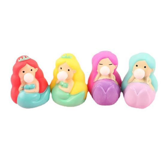 Interesting Squishes Relieve Boredom Soft TPR Squeeze Bubble Mermaid Children Sensory Toy Party Favor