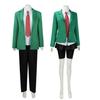 Anime Tomo-chan Is A Girl! Tomo Aizawa Junichirou Kubota Cosplay Costume Wig Green Outfit School Uniform Skirt Spats Men Women