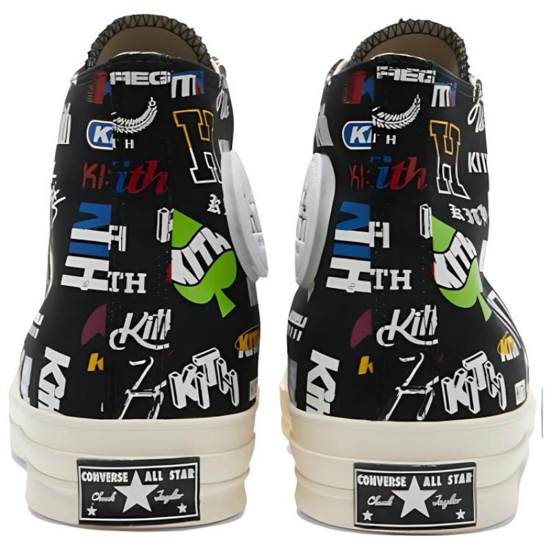 KITH x Converse Chuck Taylor All Star Anni '70 Comode e Versatili High Top Espadrillas Unisex Nero