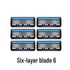 Imported Universal Six-Layer and Seven-Layer Blade Manual Razor with Holder