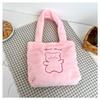 Adorable Design Bear Plush Tote Bag In Various Colors For Trendy Fashion Everyday