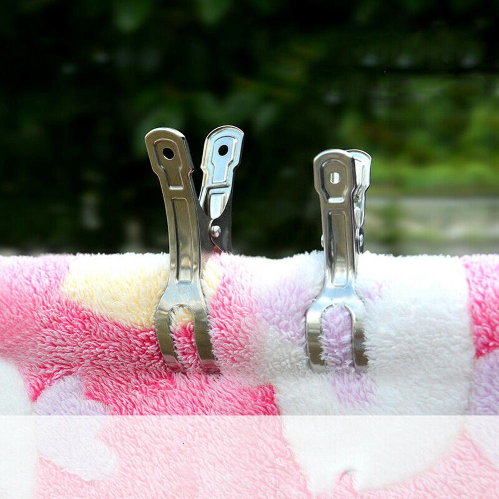 Metal Washing Clothing Drying Hanger Household Sealing Clip Clothes Pins Clothes Pegs File Clip
