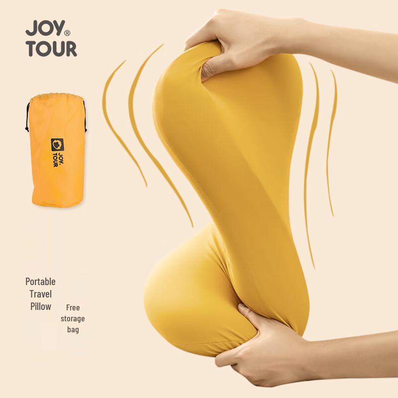 JOYTOUR Travel Memory Foam Cat Belly Neck Pillow