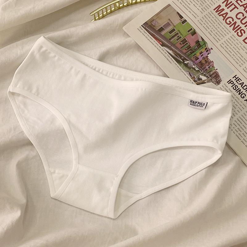 Women's Cotton Mid-Waist Triangle Panties, Summer Thin, Plus Size, Loose Fit, Comfortable, Breathable, Sporty Underwear for Girls