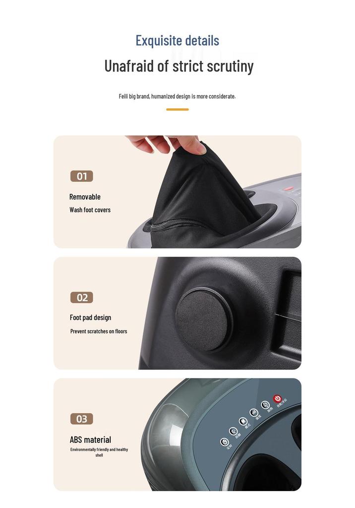 Fully Automatic Foot Massager with Airbag Wrap, Sole Roller, and Heating