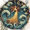 Virgo Constellation Iron Wall Art Vintage Metal Sign Decor for Home Bar Cafe
