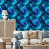 Watercolor Galaxy Wallpaper In Blue, Navy Blue, Turquoise and Azure 50x1000