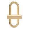 Durable Brass Lock Clip Key Holder Oval Quick Open Lock Keychain Slide Locking Carabiner Hiking